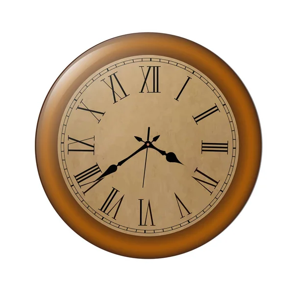 Reloj de pared redonda — Vector de stock