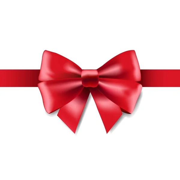 Red Holiday Ribbon — Stock Vector