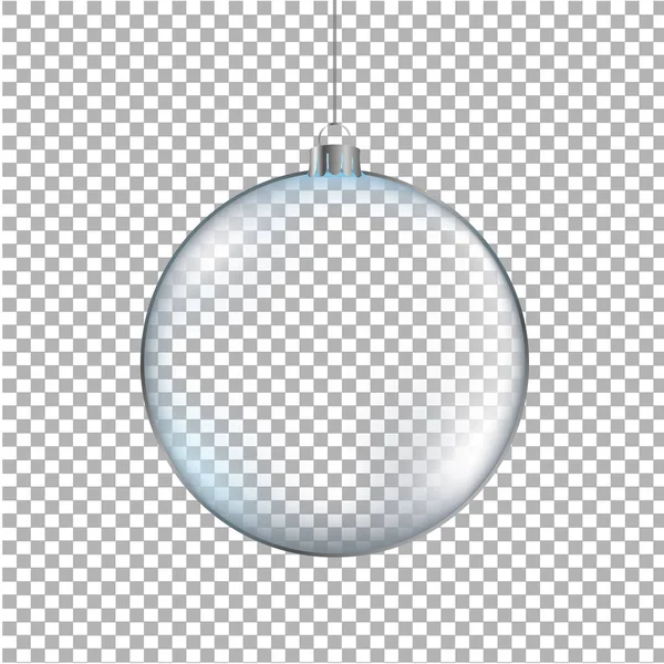 Прозрачный Рождественский мяч — стоковый вектор