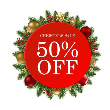 Gradyan Örgü, Vektör İllüstrasyonlu Taşaklı Noel Sancağı