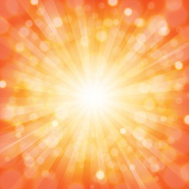 Turuncu Sunburst arka plan degrade kafes, vektör çizim ile