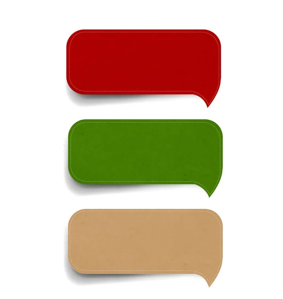 Big Set Speech Bubbles — Stock Vector