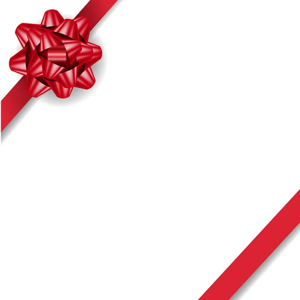 Arc rouge isolé avec fond blanc — Image vectorielle