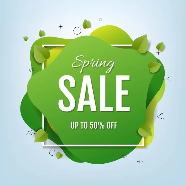 Spring Sale Card — Stock Vector