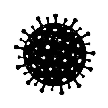 Beyaz Arkaplan ile Coronavirus Sembolü