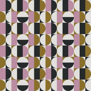 Abstract mid century space pattern clipart