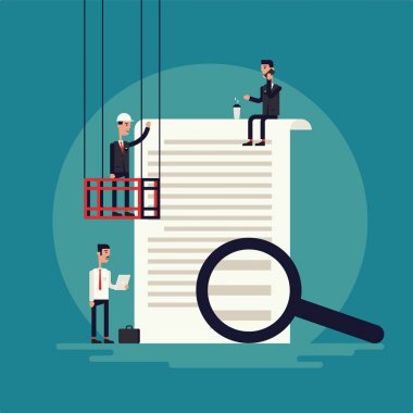 Talep formu düz illüstrasyon