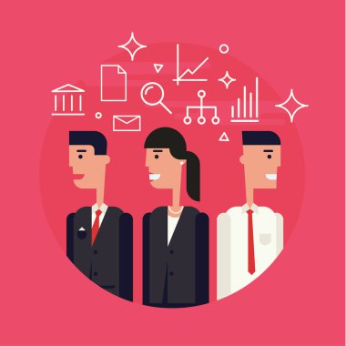 İş takım düz esnaf