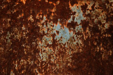 Paslı ve eski metal doku arkaplanı.