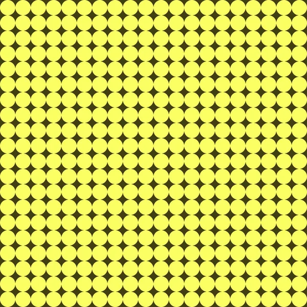 Bezešvé vzory s mnoha malými žlutými kruhy (vektor) Vektorová Grafika