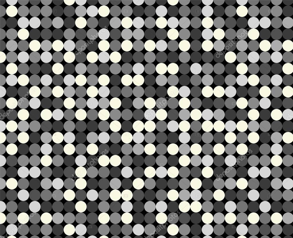 Seamless pattern with grey circles (vector)