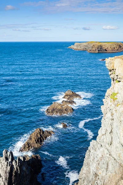 Les Rochers Falaises Dans Océan Célèbre Île Belle Ile Mer — Photo