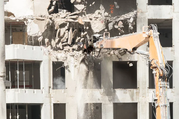 Lokasi Penghancuran Sebuah Bangunan — Stok Foto
