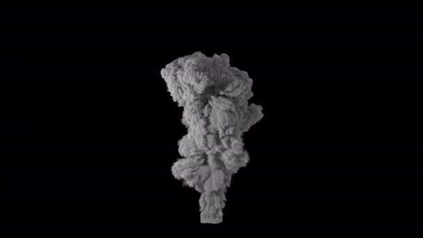 Fogo Fumaça Explosão Queima Full — Vídeo de Stock