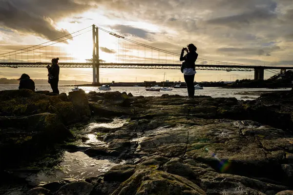 Golden Gate Bridge at sunset — Stock Photo, Image