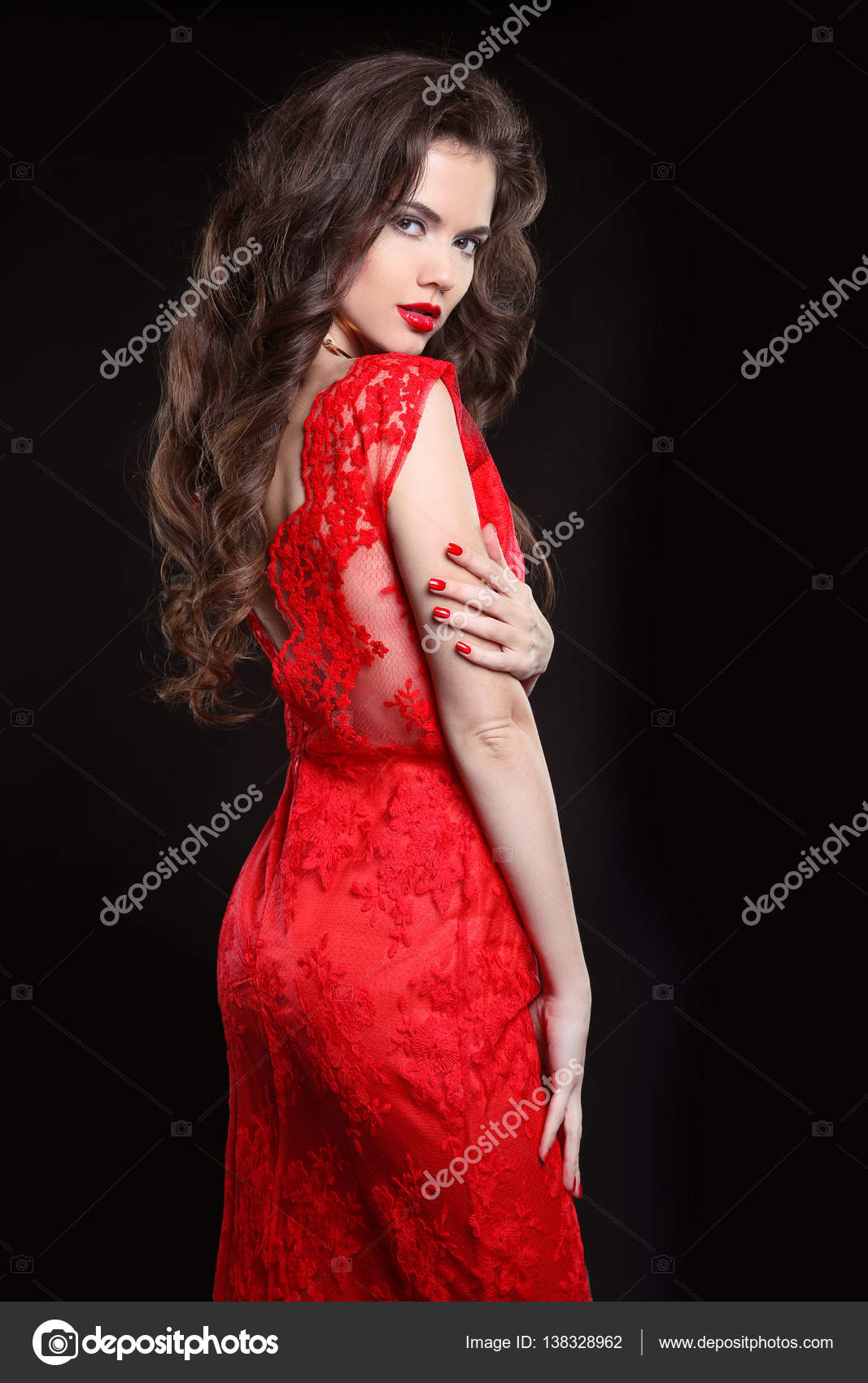 Beautiful sexy woman posing in red dress isolated on black backg Stock Photo by ©VictoriaAndrea 138328962 Beautiful sexy woman posing in red dress isolated on black backg Stock Photo by ©VictoriaAndrea 138328962