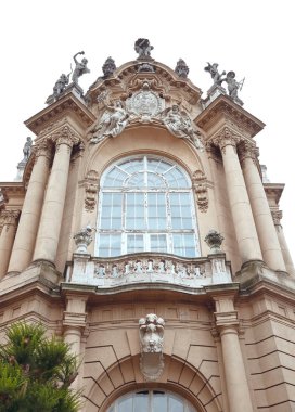 Vajdahunyad Castle cephe bina. Budapeşte, Macaristan.