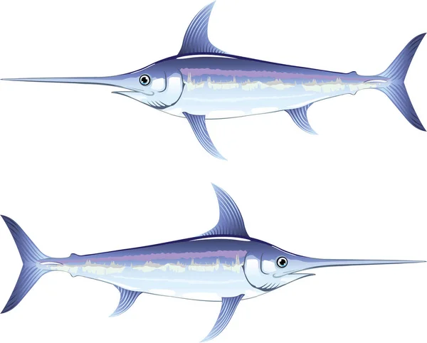 Svärdfisk vektor illustration ClipArt bild Royaltyfria illustrationer