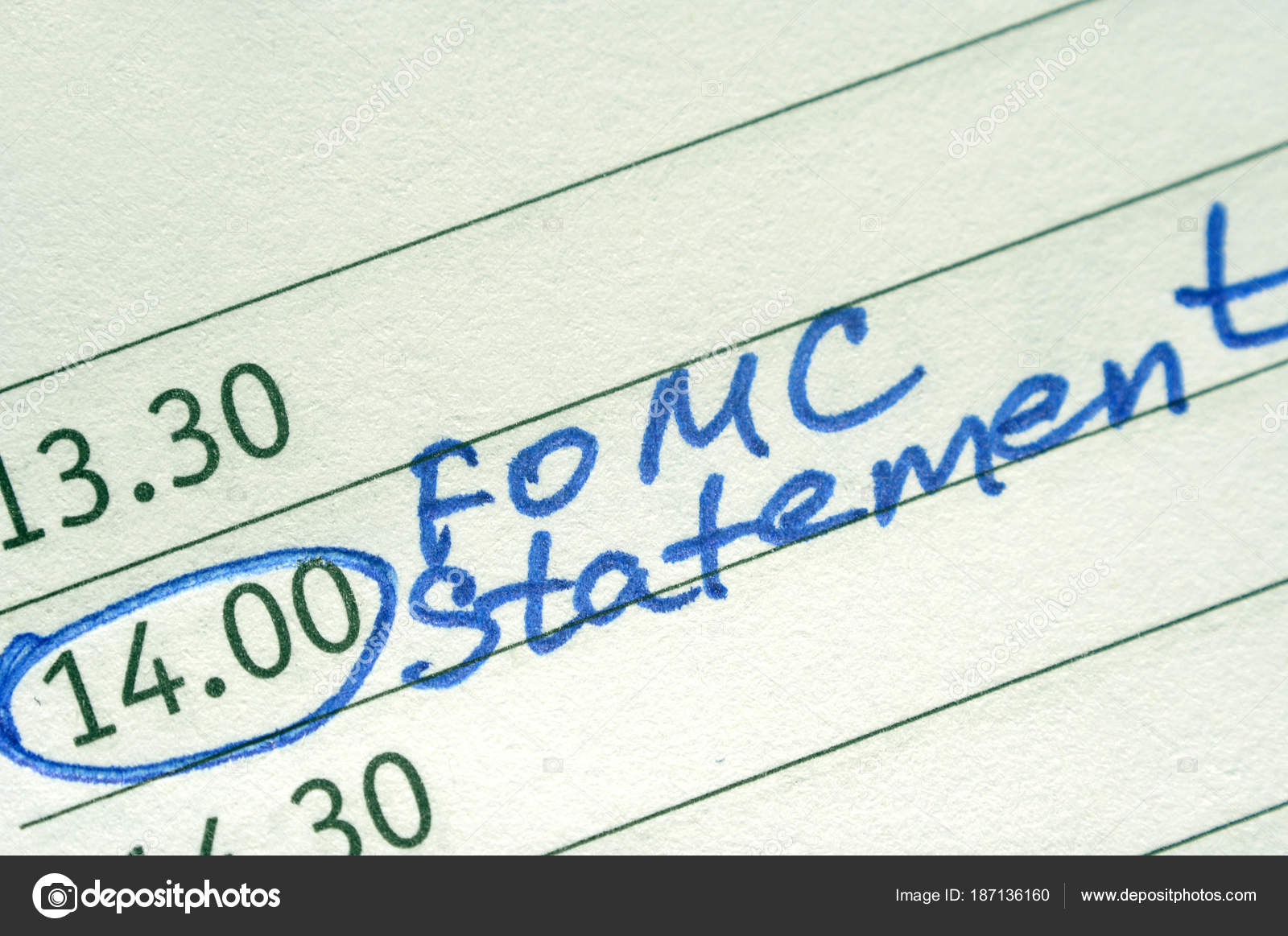 Economic Calendar Reminders Blog Forex Time Events Stock Photo - 