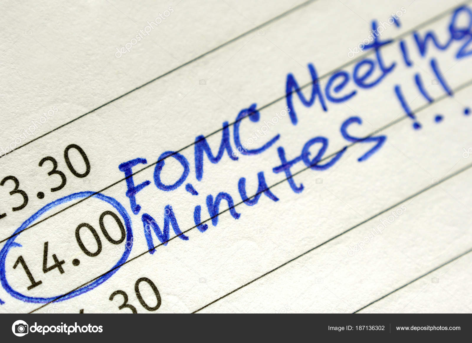 Economic Calendar Reminders Blog Forex Time Events Stock Photo - 