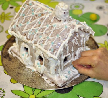 Noel kurabiye evler çatı yapım.