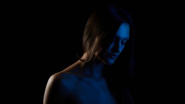 Renkli ışık portre