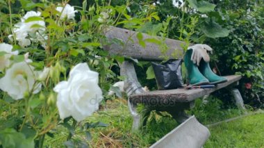 Bahçe aletleri ve kıyafet ile Stilllife