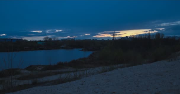 Timelapse hora azul — Vídeos de Stock