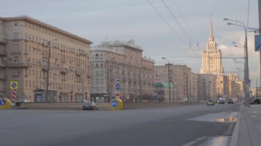 Kutuzovsky prospekt üzerinde trafik