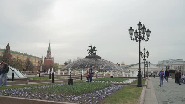 Plaza Manezhnaya en Moscú — Vídeos de Stock