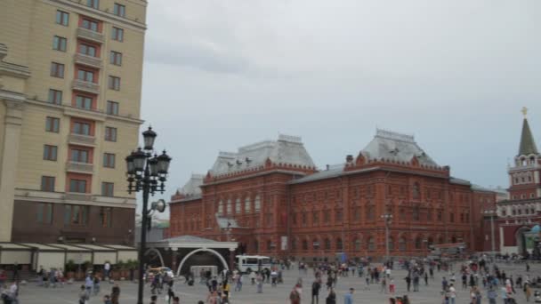 Манежная площадь в Москве — стоковое видео