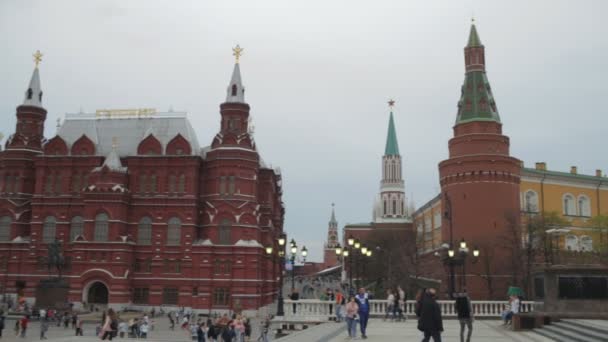 Plaza Manezhnaya en Moscú — Vídeo de stock