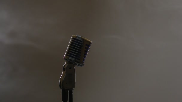 Mikrofon duman — Stok video