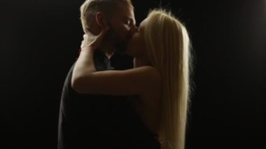 Young couple flirting