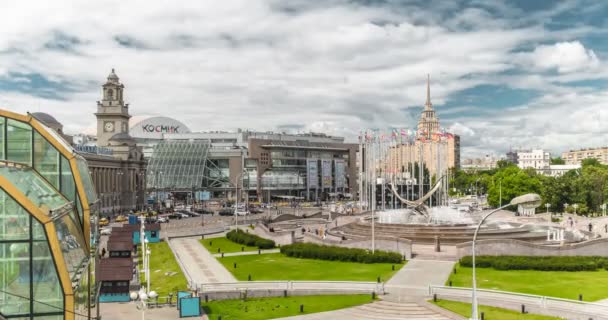 Plaza de Europa en Moscú — Vídeos de Stock