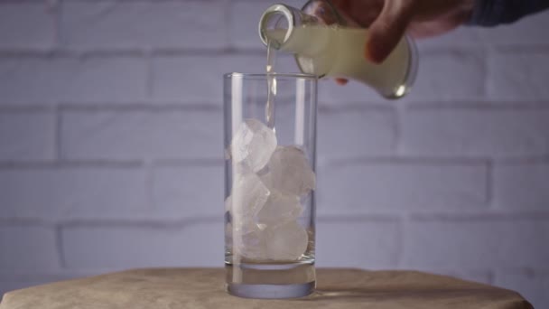 Processo Cocktail Making Dal Ghiaccio All Immagine Finale Time Lapse — Video Stock