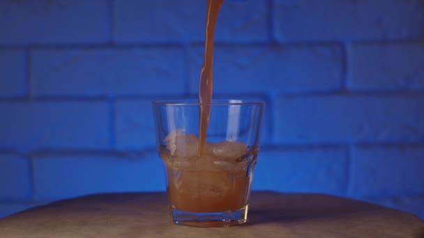 Processus Fabrication Cocktails Glace Image Finale Time Lapse Slow Motion — Video