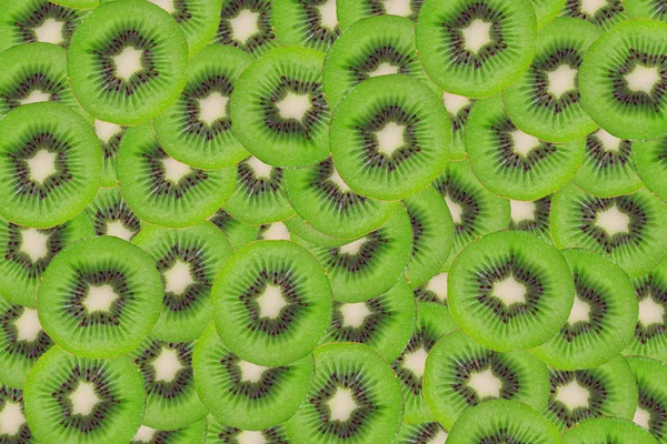 Închide textura feliilor kivi, fundal Kiwi — Fotografie, imagine de stoc