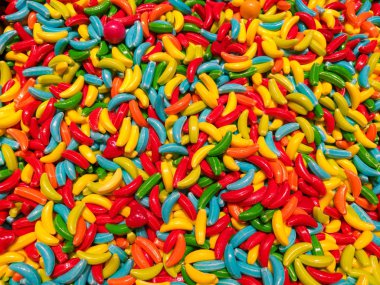 Renkli lolipop ve şeker arka plan