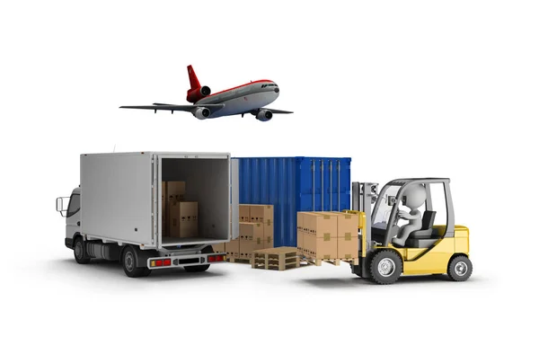 Transport et livraison de marchandises — Photo