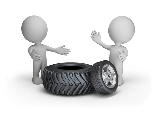 Replacement of automobile tires — Stock Photo, Image