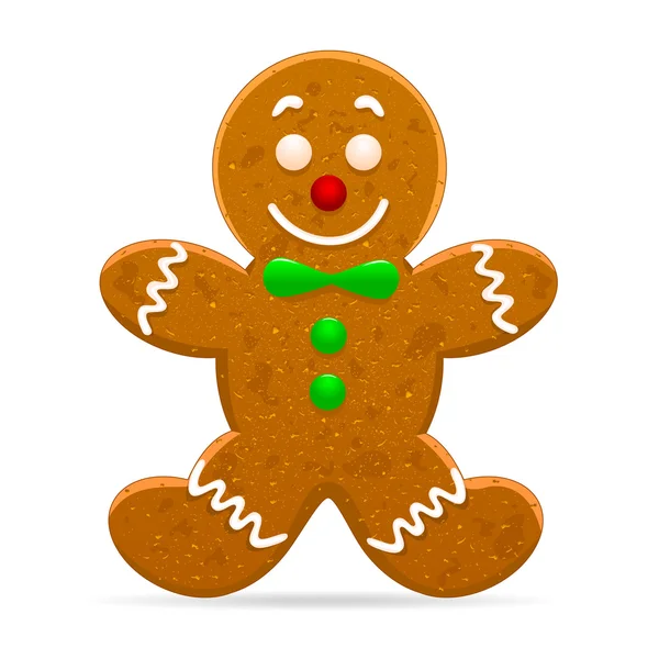 Galletas de jengibre de Navidad — Vector de stock