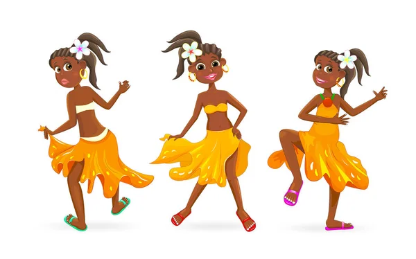 Bailando niñas africanas —  Fotos de Stock