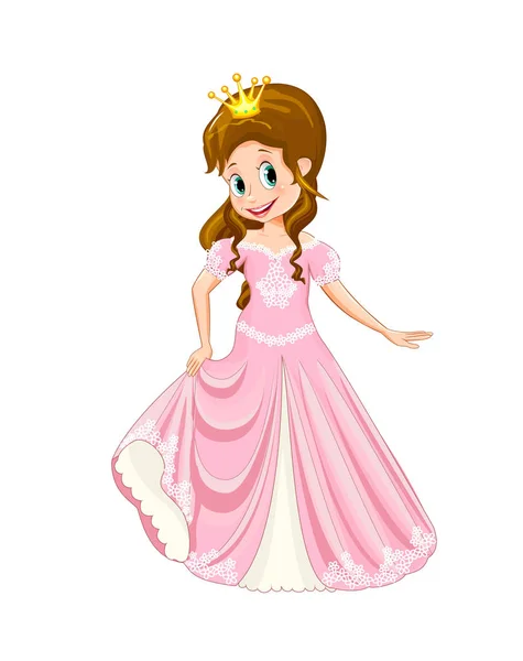 Μικρή χαριτωμένο πριγκίπισσα — Διανυσματικό Αρχείο