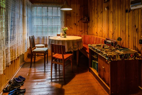 Interieur veranda in een country house. Stockfoto