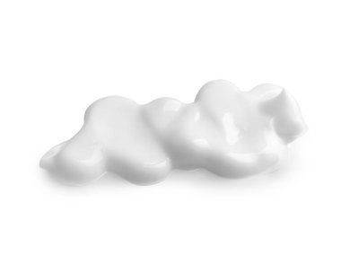 Beyaz arka plan üzerinde krem örnek. Cilt bakımı kozmetik