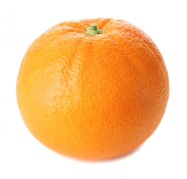 Lezzetli olgun turuncu beyaz arka plan üzerinde