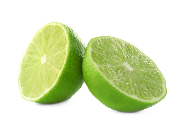 Cut citrus fruit on white background — Stock Photo, Image