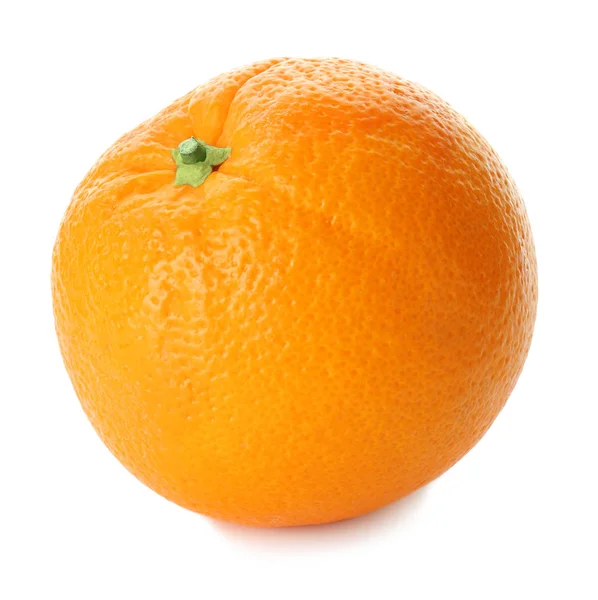 Tasty ripe orange on white background — Stock Photo, Image