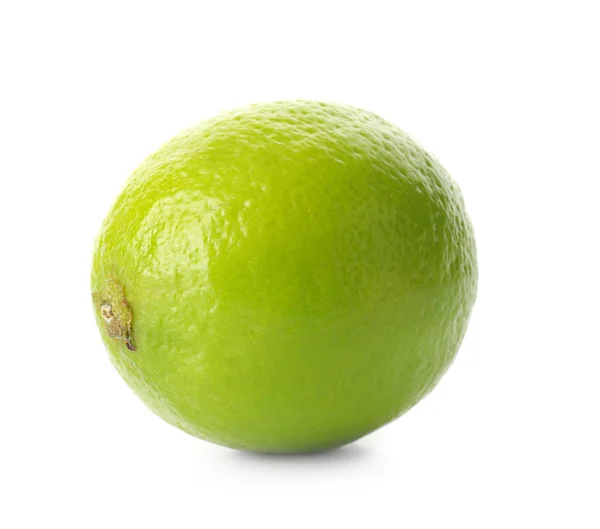 Tasty ripe lime on white background — Stock Photo, Image